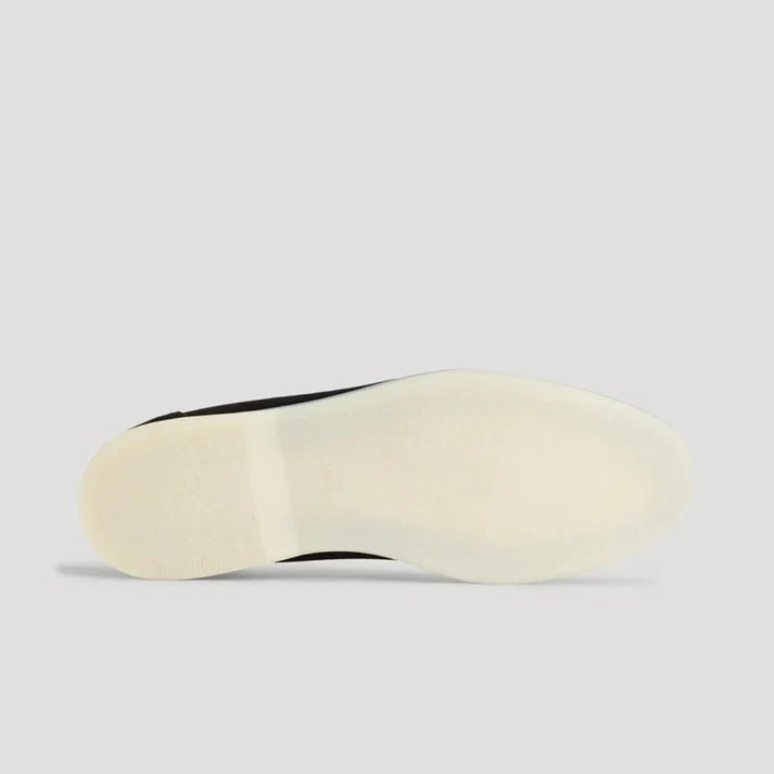 Elegant suede loafers.