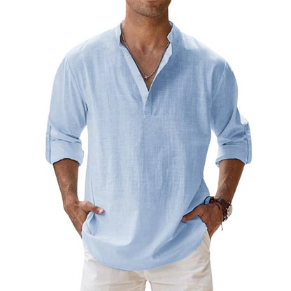 OLYVANE | Breathable Linen Shirt for Men