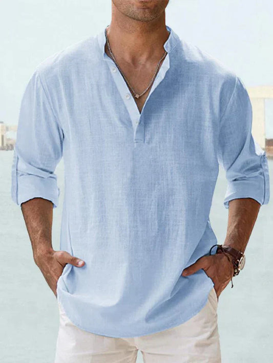 OLYVANE | Breathable Linen Shirt for Men