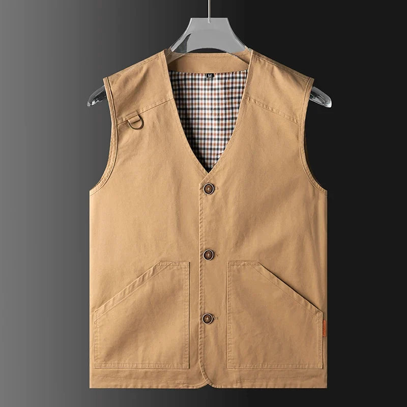 Cotton Utility Vest