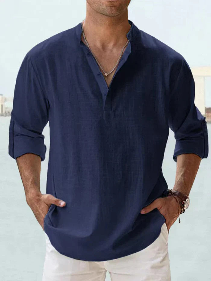 OLYVANE | Breathable Linen Shirt for Men
