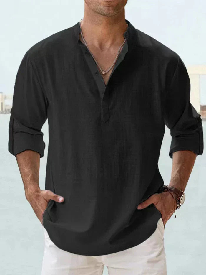 OLYVANE | Breathable Linen Shirt for Men