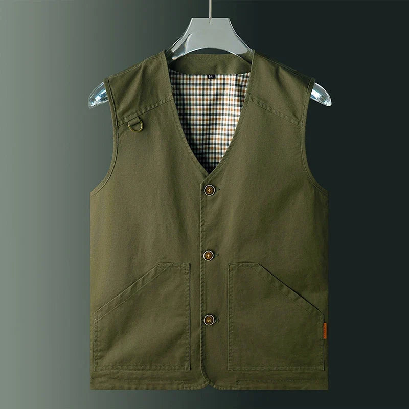 Cotton Utility Vest