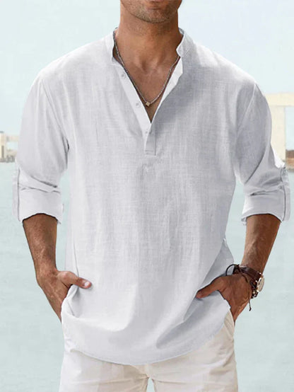 OLYVANE | Breathable Linen Shirt for Men
