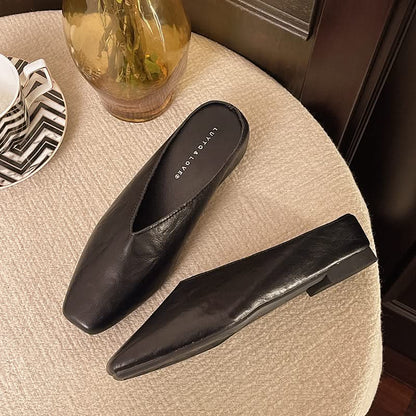 Vale Leather Flats