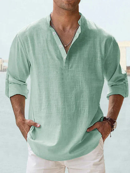 OLYVANE | Breathable Linen Shirt for Men