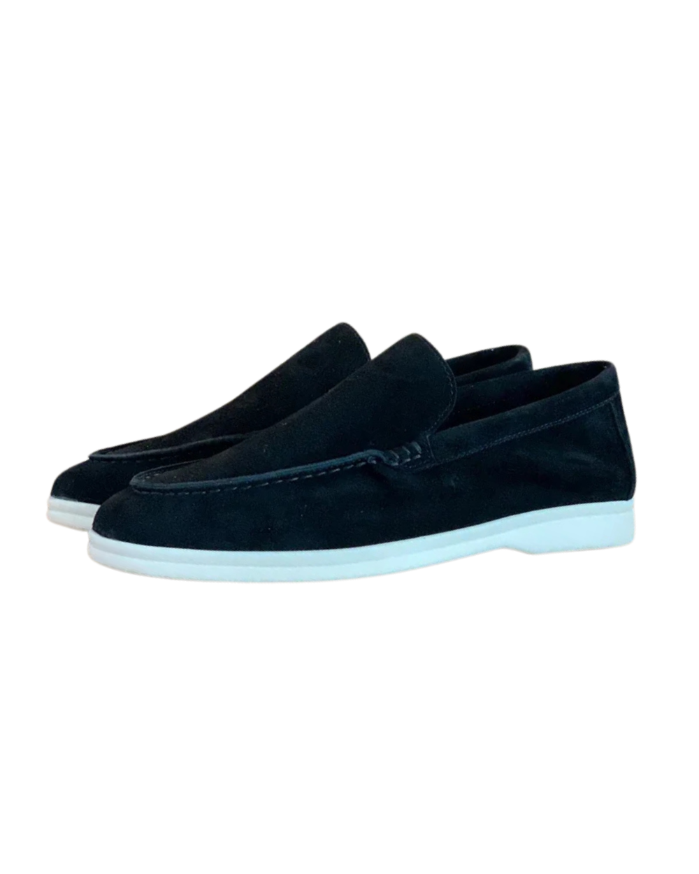 Elegant suede loafers.