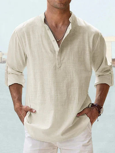 OLYVANE | Breathable Linen Shirt for Men