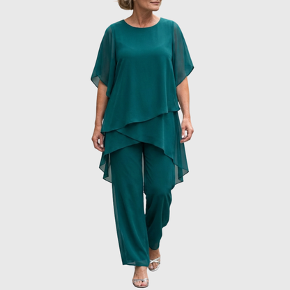 Chiara | Flowy 2-Piece Palazzo Pants Set