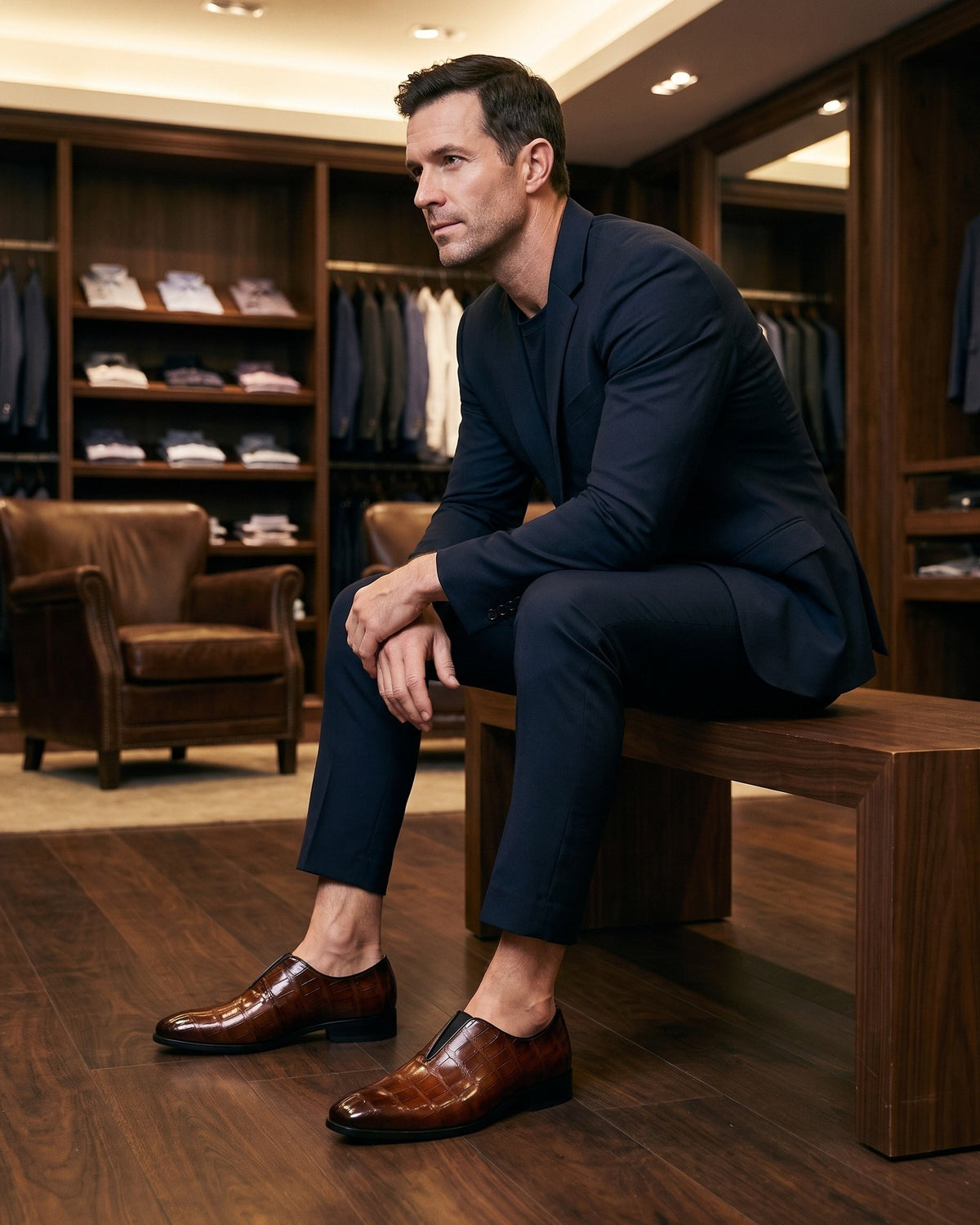 Lorenzo Leather Slip-On
