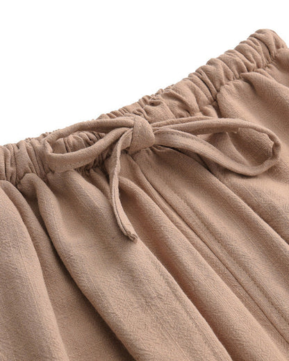 OLYVANE Linen Trousers