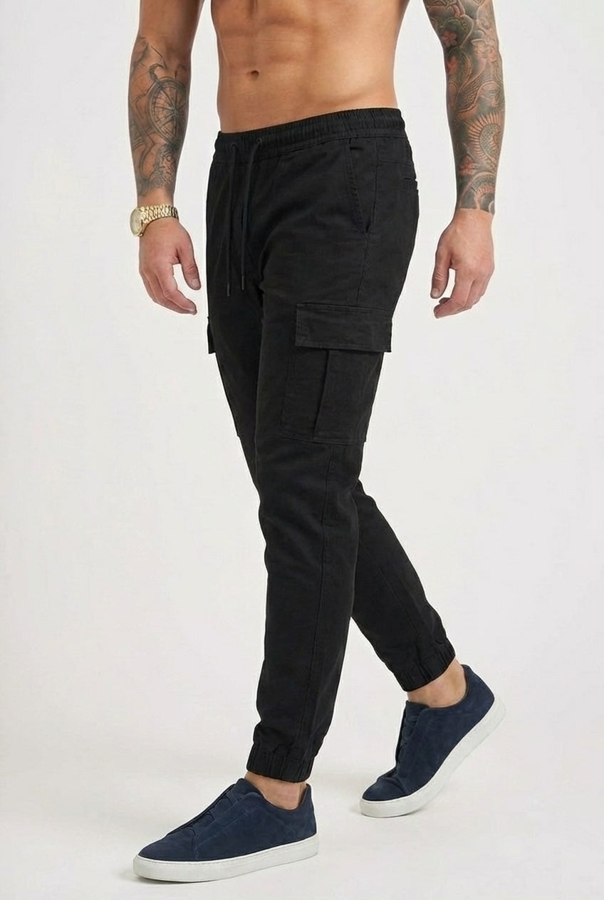 Olyvane Cargo Jogger - Black
