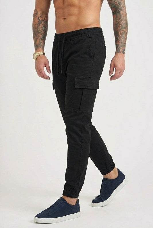 Olyvane Cargo Jogger - Black
