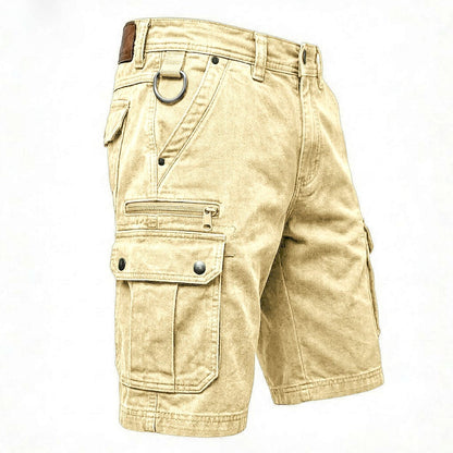 Olyvane | Functional Denim Cargo Shorts