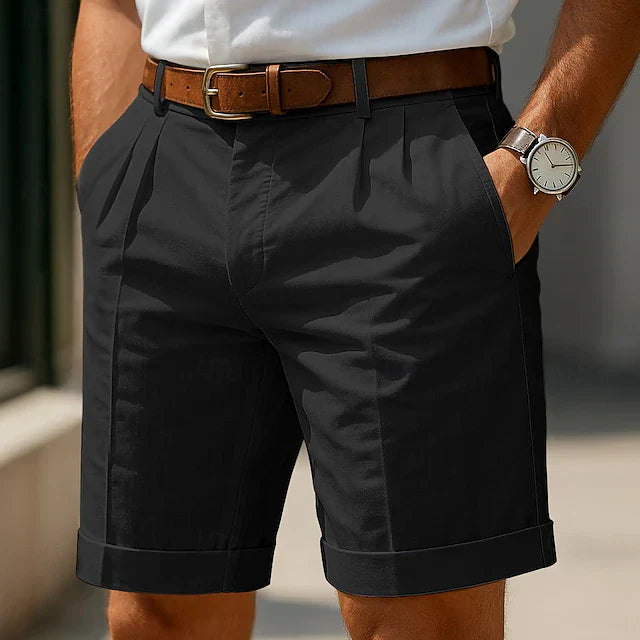 ENZO | Luxury Pleated Men's Summer Shorts
