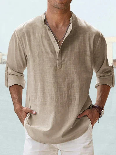 OLYVANE | Breathable Linen Shirt for Men
