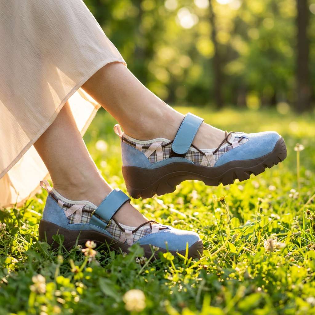 Velina | Comfort Loafers with Velcro Fastening