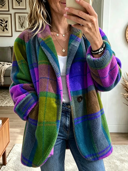 Arka | Multicoloured Check Coat