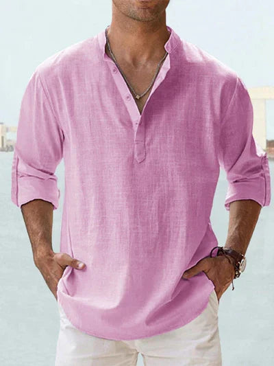 OLYVANE | Breathable Linen Shirt for Men
