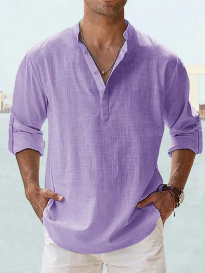 OLYVANE | Breathable Linen Shirt for Men