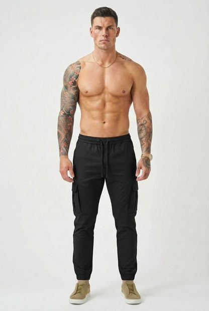 Olyvane Cargo Jogger - Black
