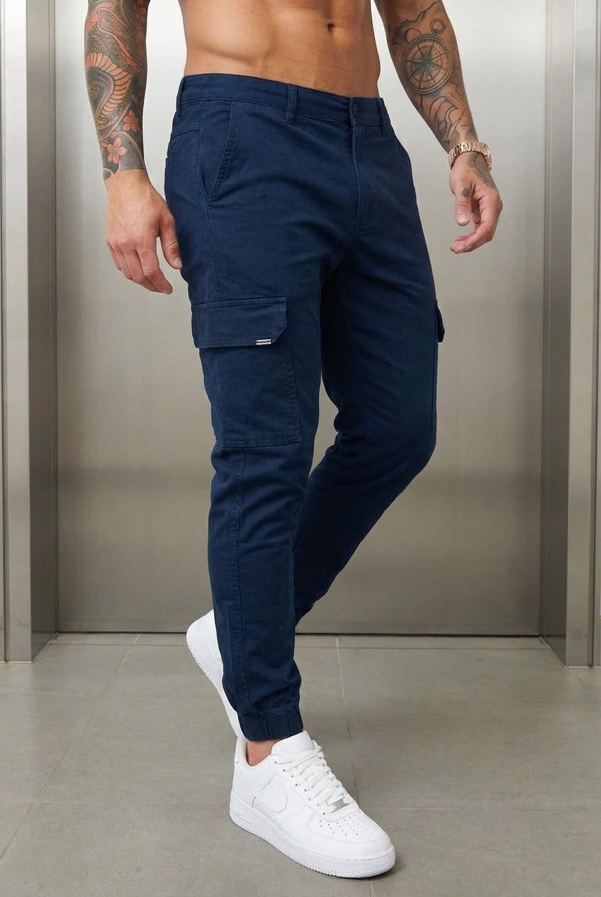 Olyvane Cargo Jogger - Navy