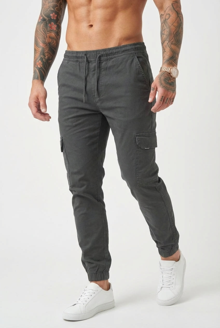 Olyvane Cargo Jogger - Grey