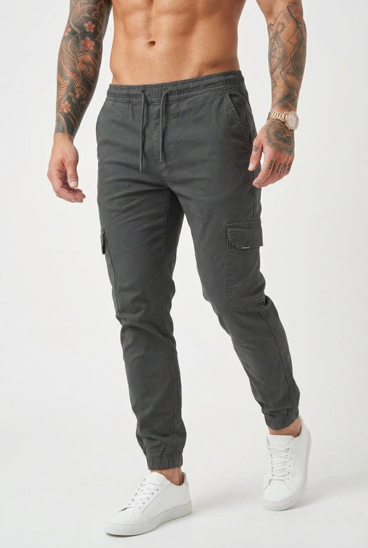 Olyvane Cargo Jogger - Grey
