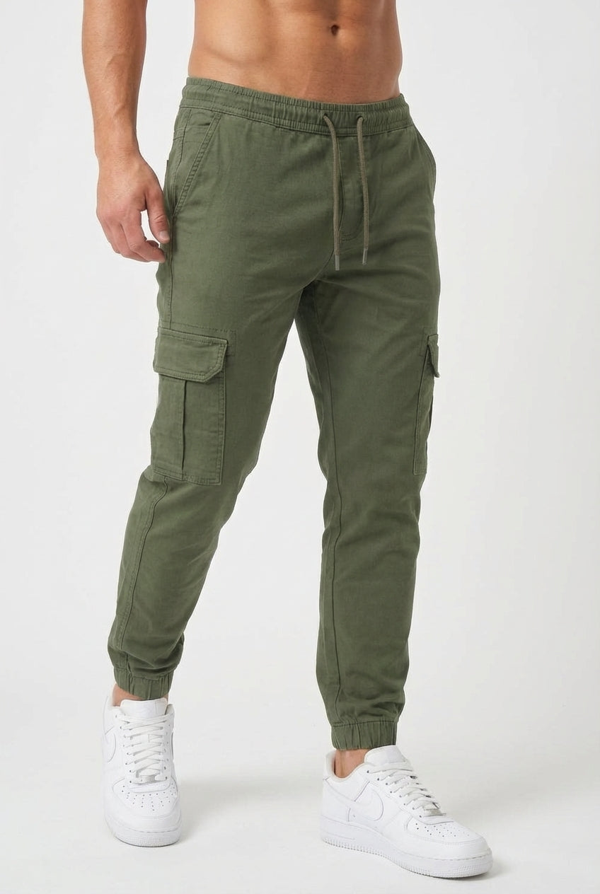 Olyvane Cargo Jogger - Army Green