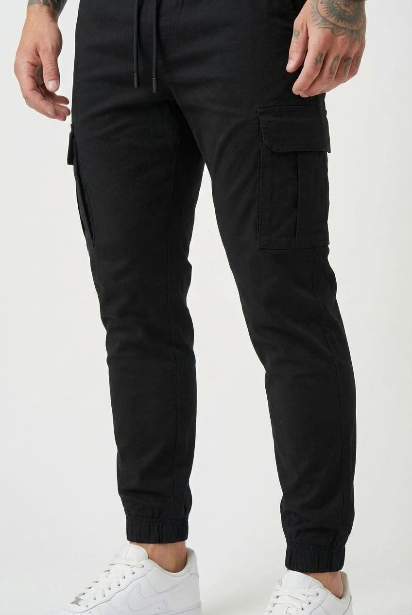 Olyvane Cargo Jogger - Black