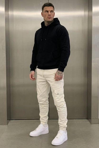 Olyvane Cargo Jogger - Cream