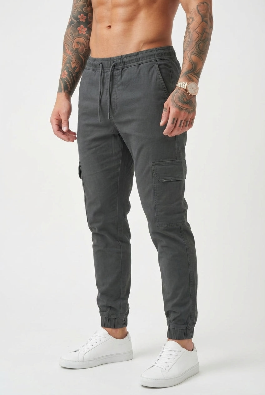 Olyvane Cargo Jogger - Grey
