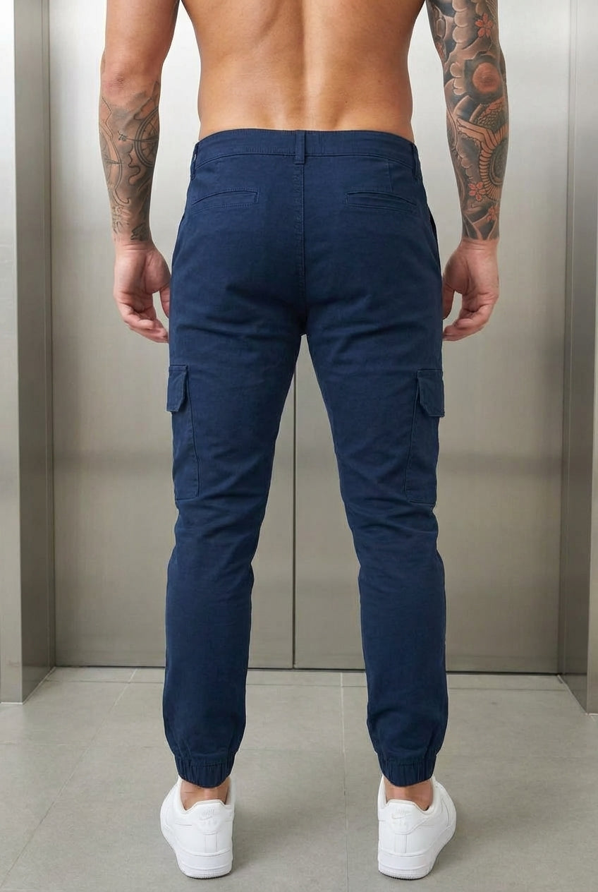 Olyvane Cargo Jogger - Navy