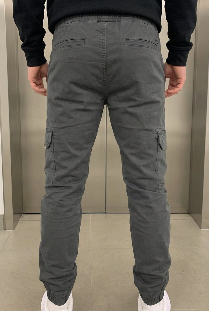 Olyvane Cargo Jogger - Grey