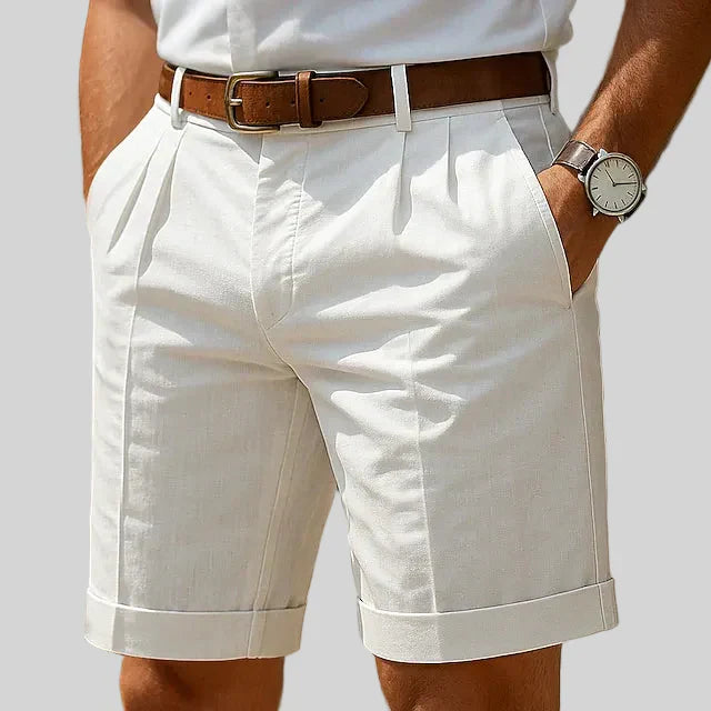 ENZO | Luxury Pleated Men's Summer Shorts
