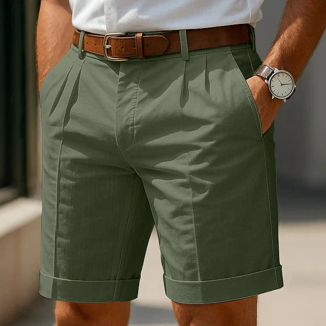ENZO | Luxury Pleated Men's Summer Shorts